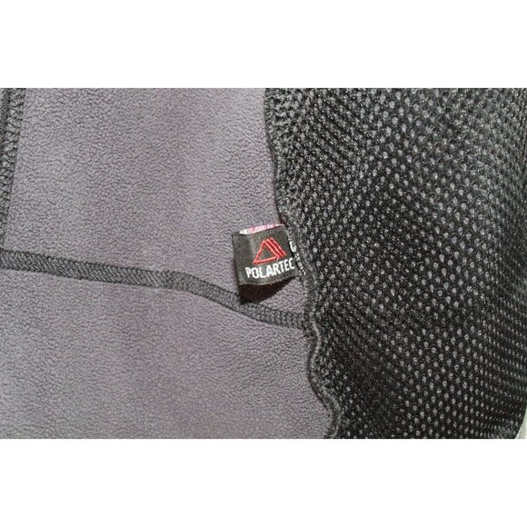LL Bean Black Polartec Full Zip Fleece Cozy Breathable Sweater Size L - Picture 11 of 12
